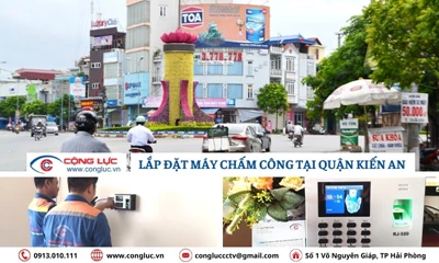 Cung cấp lắp máy chấm công giá rẻ tại Quận Kiến An Hải Phòng